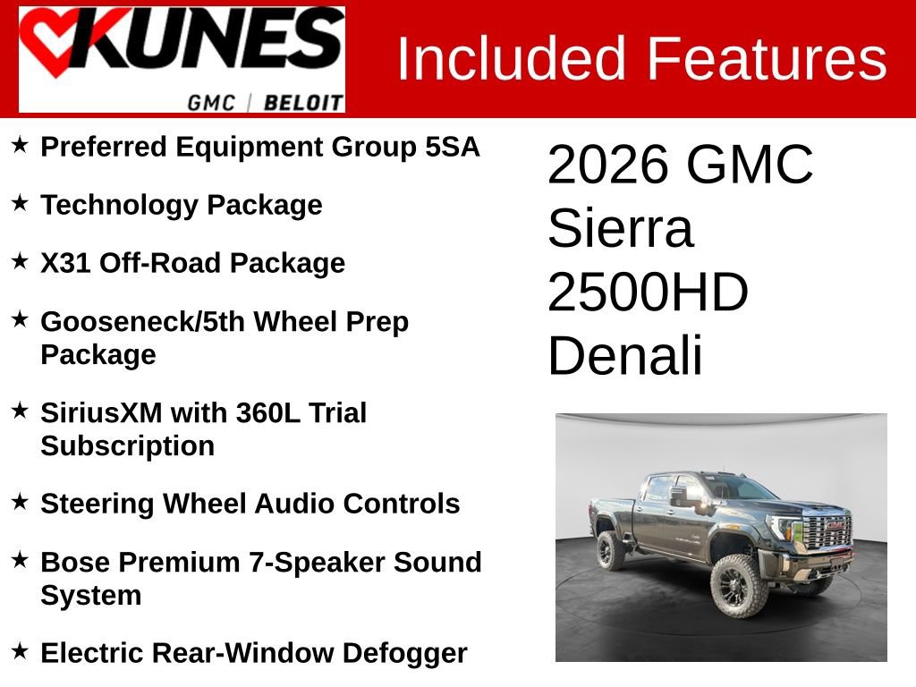 New 2026 GMC Sierra 2500 Denali w/ Technology Package AWD/4WD image 2