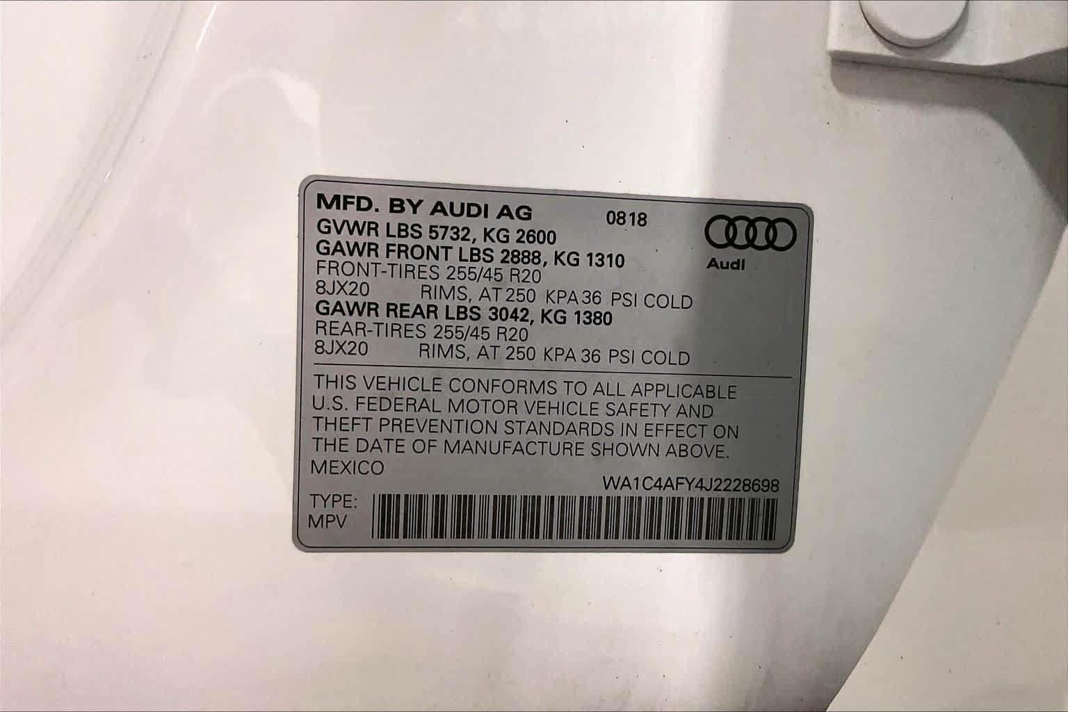 Used 2018 Audi SQ5 Prestige w/ Prestige Package AWD/4WD image 36