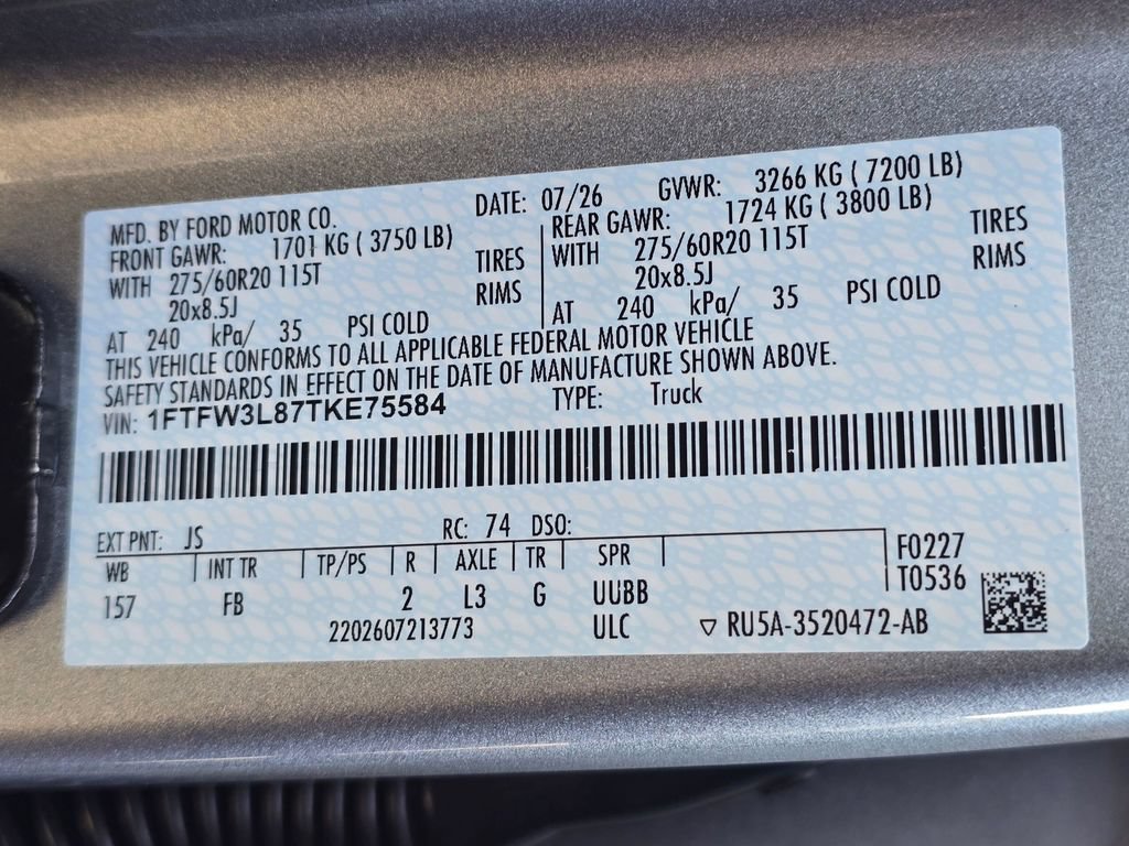 New 2026 Ford F150 XLT w/ Equipment Group 302A MID AWD/4WD image 29
