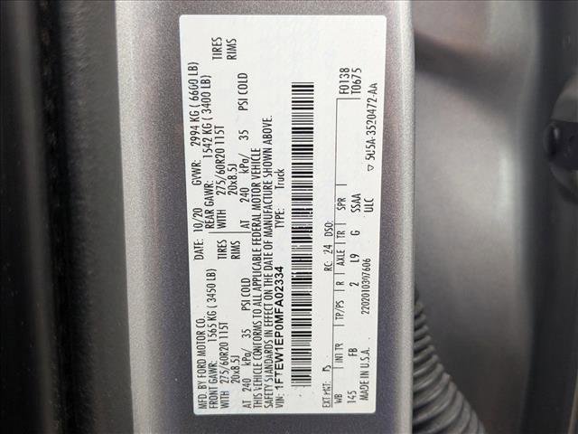 Certified 2021 Ford F150 XLT w/ Equipment Group 302A High image 23