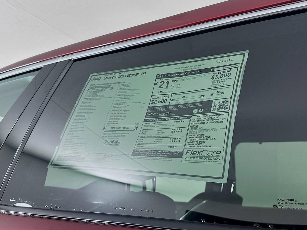 New 2025 Jeep Grand Cherokee L Overland w/ Luxury Tech Group IV image 21