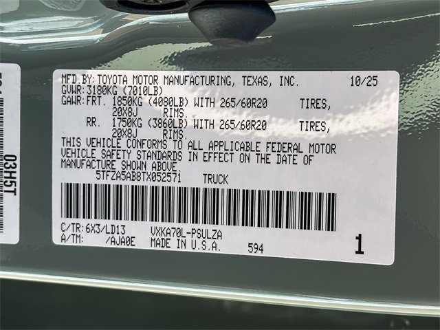 New 2026 Toyota Tundra Limited image 25