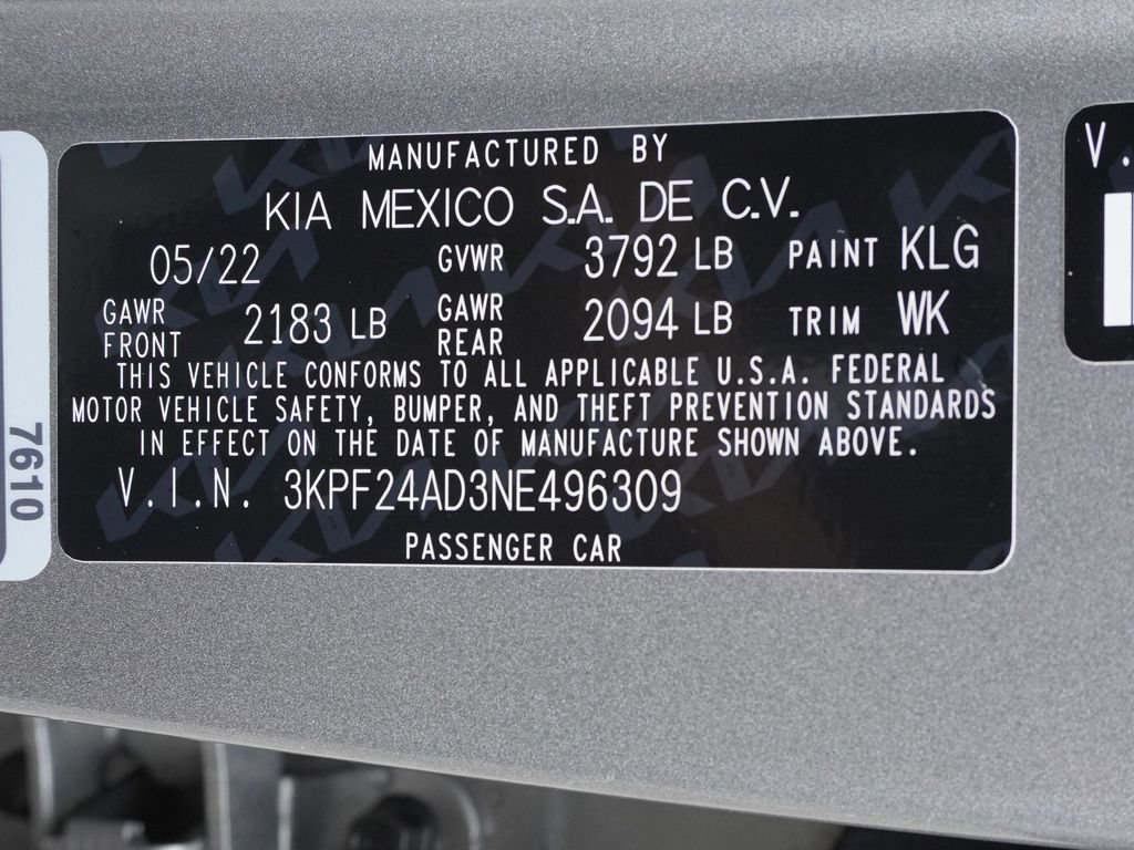 Used 2022 Kia Forte LXS FWD image 38