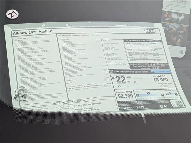 New 2025 Audi S5 Premium Plus image 18