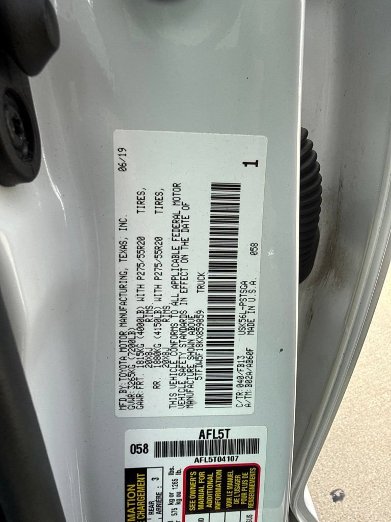 Used 2019 Toyota Tundra SR5 w/ TRD Sport Package AWD/4WD image 26