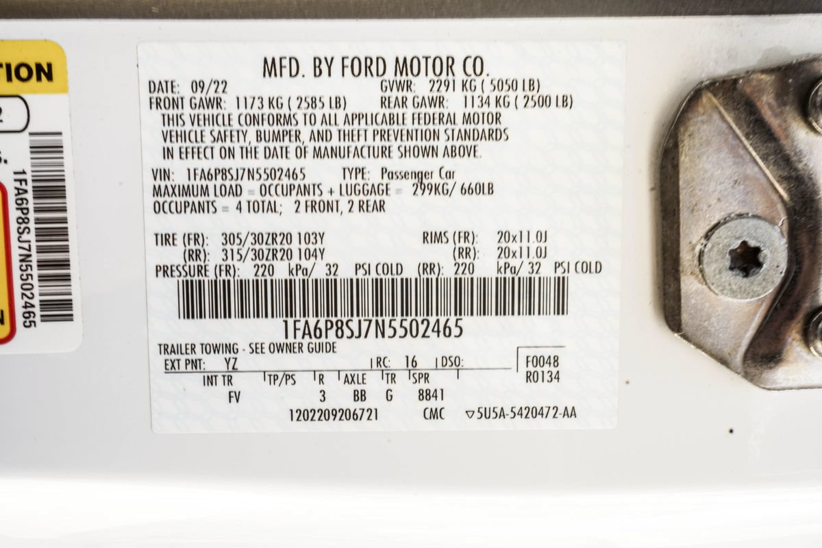Used 2022 Ford Mustang Shelby GT500 w/ Technology Package RWD image 42