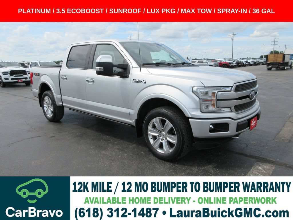 Used 2019 Ford F150 Platinum w/ Equipment Group 701A Luxury AWD/4WD image 1