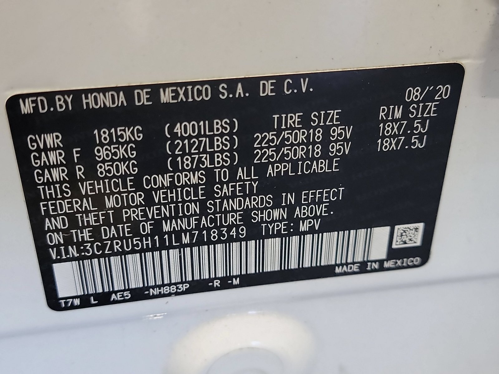 Used 2020 Honda HR-V Sport image 32