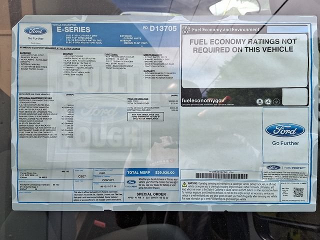New 2023 Ford E-350 and Econoline 350 Super Duty w/ Driver's Safety Package RWD image 5