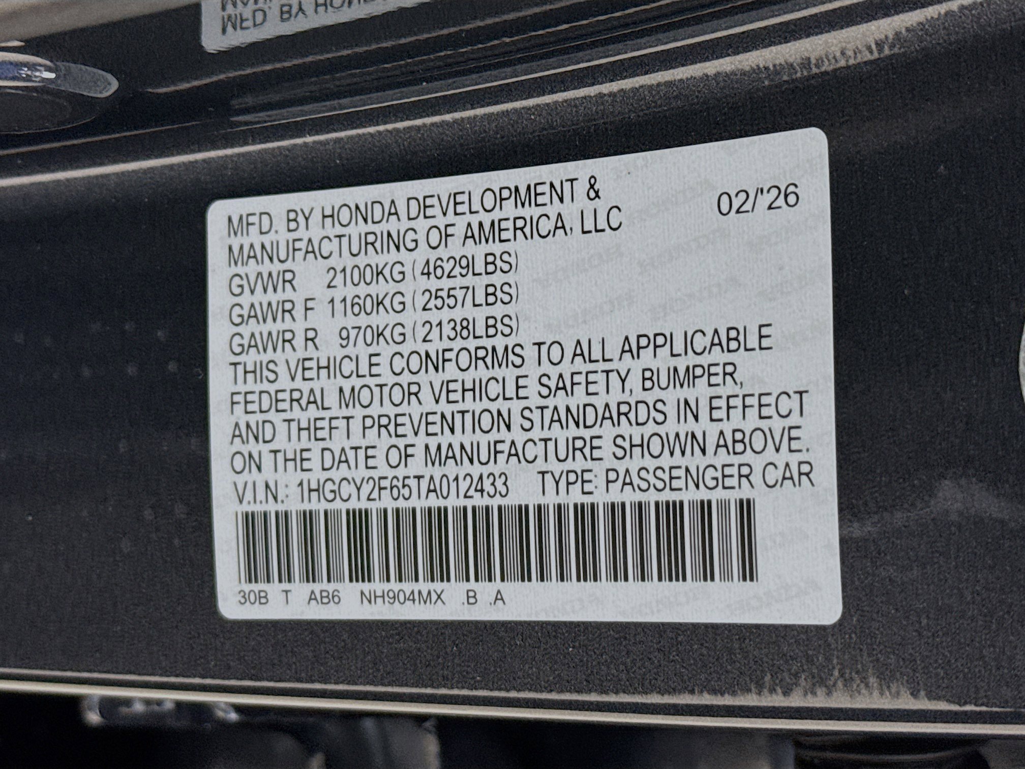 New 2026 Honda Accord EX-L image 37