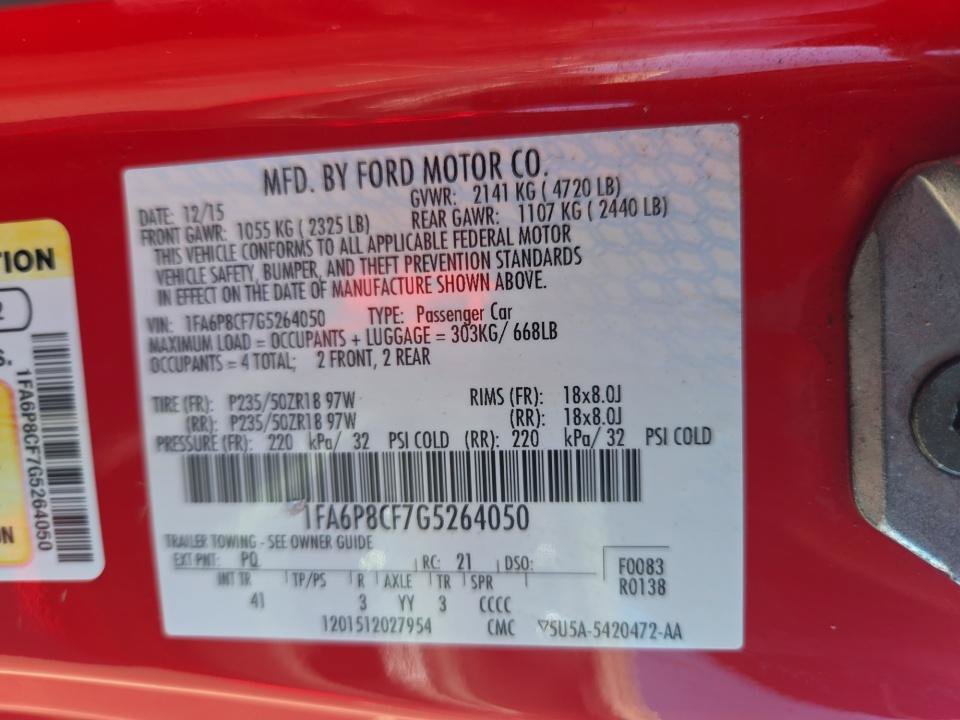 Used 2016 Ford Mustang GT Premium w/ Equipment Group 401A RWD image 39