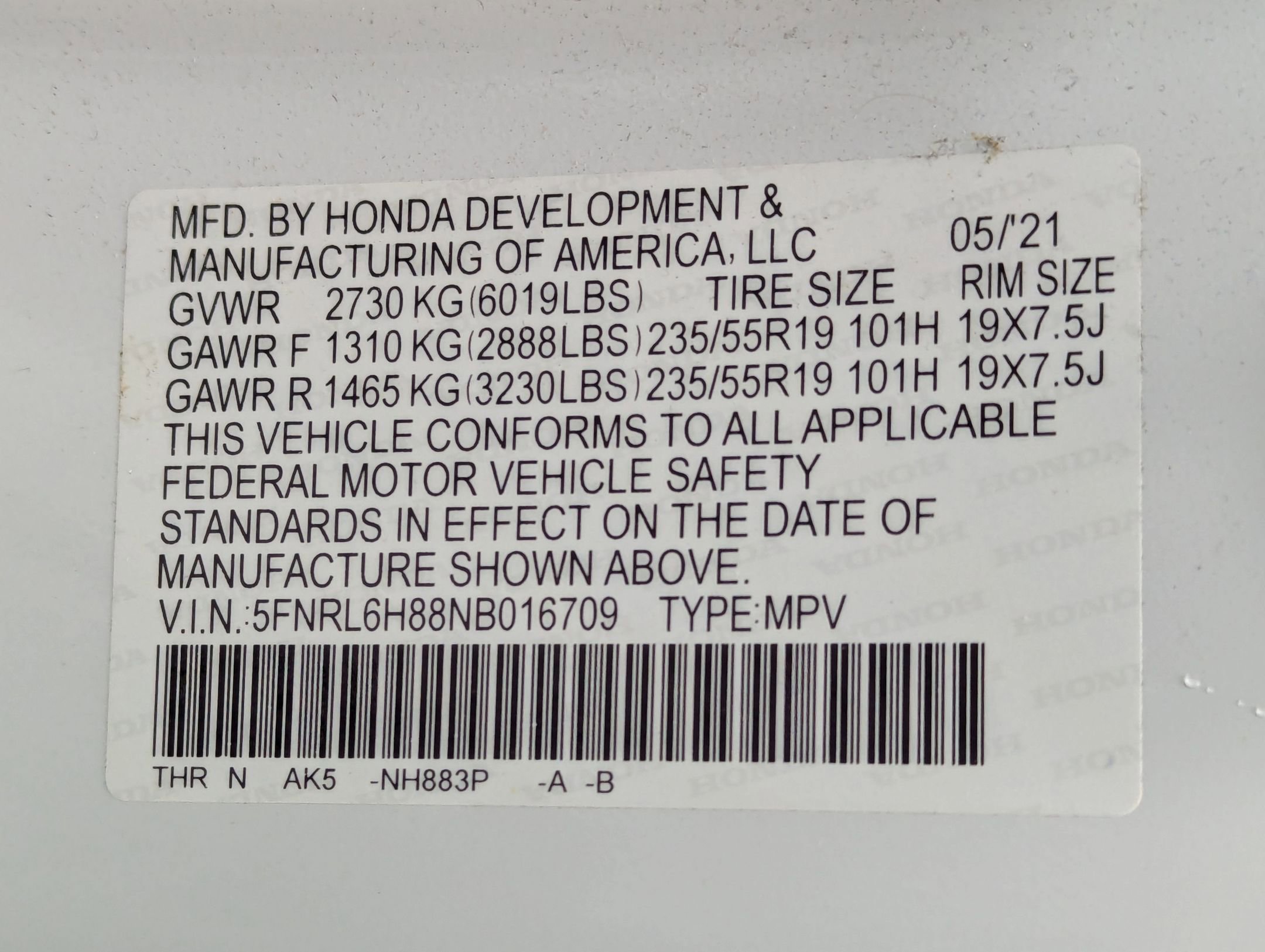 Used 2022 Honda Odyssey Touring image 28
