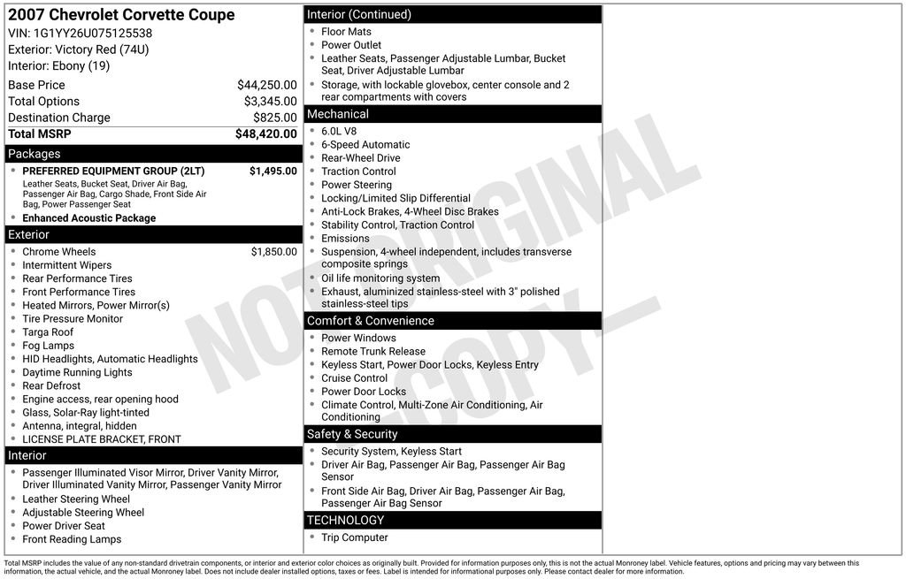 Used 2007 Chevrolet Corvette Coupe w/ Preferred Equipment Group RWD image 19
