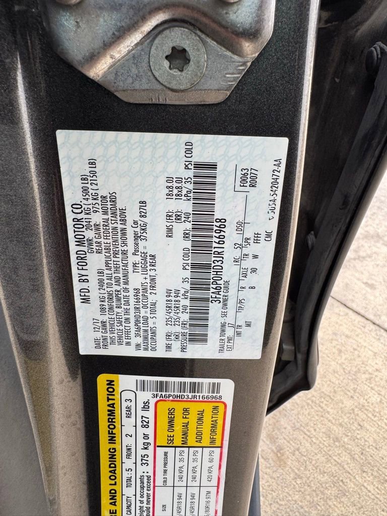 Used 2018 Ford Fusion SE w/ Equipment Group 201A FWD image 24