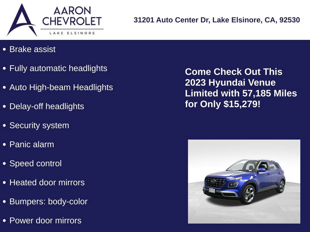 Used 2023 Hyundai Venue Limited w/ Cargo Package image 20