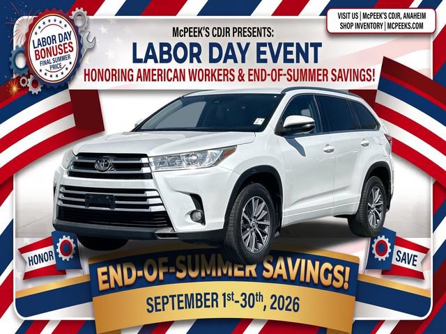 Used 2017 Toyota Highlander XLE AWD/4WD 360° Tour