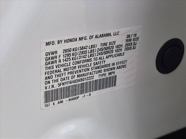 Used 2019 Honda Pilot Elite image 27