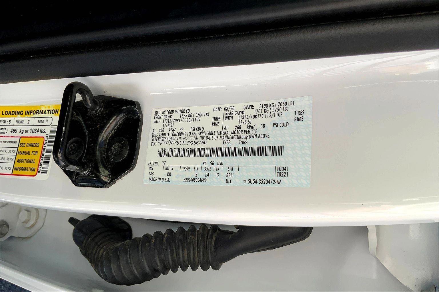 Used 2020 Ford F150 Raptor w/ Equipment Group 802A Luxury image 31