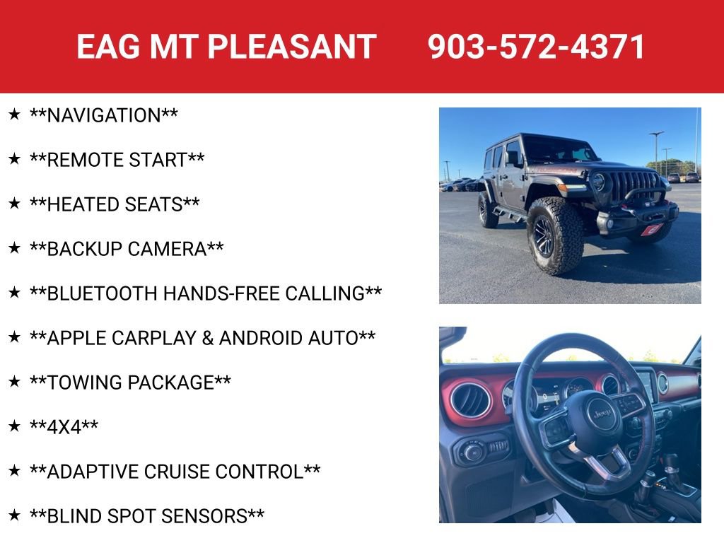 Used 2022 Jeep Wrangler Unlimited Rubicon w/ Xtreme Recon 35" Tire Package image 4