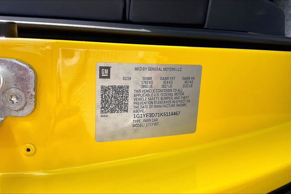 Used 2019 Chevrolet Corvette Stingray Convertible w/ 3LT Preferred Equipment Group RWD image 28
