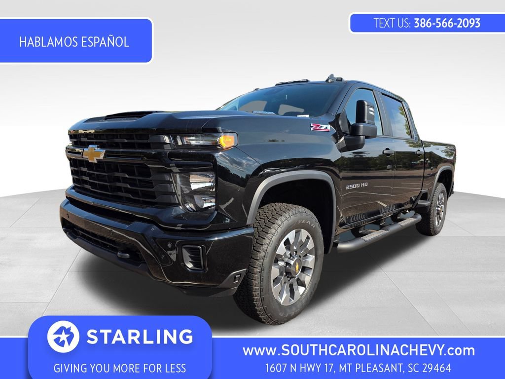 New 2025 Chevrolet Silverado 2500 Custom w/ Custom Value Package AWD/4WD image 1