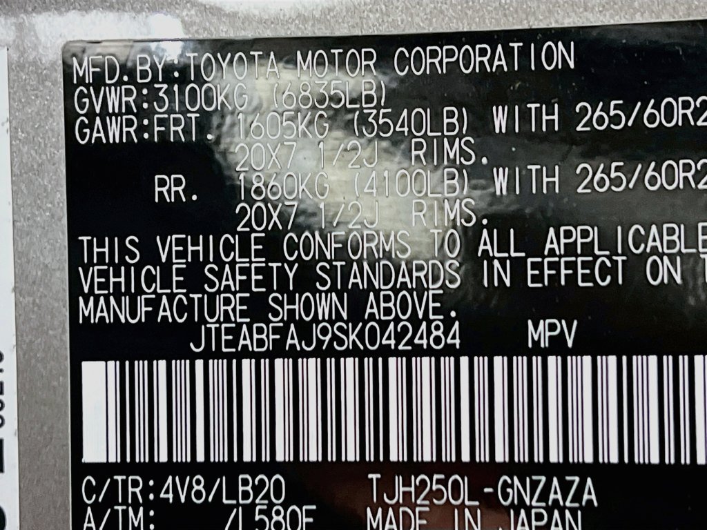 Used 2025 Toyota Land Cruiser w/ Premium Package AWD/4WD image 28