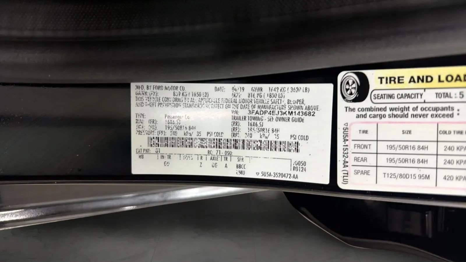 Used 2019 Ford Fiesta SE w/ Equipment Group 201A FWD image 29