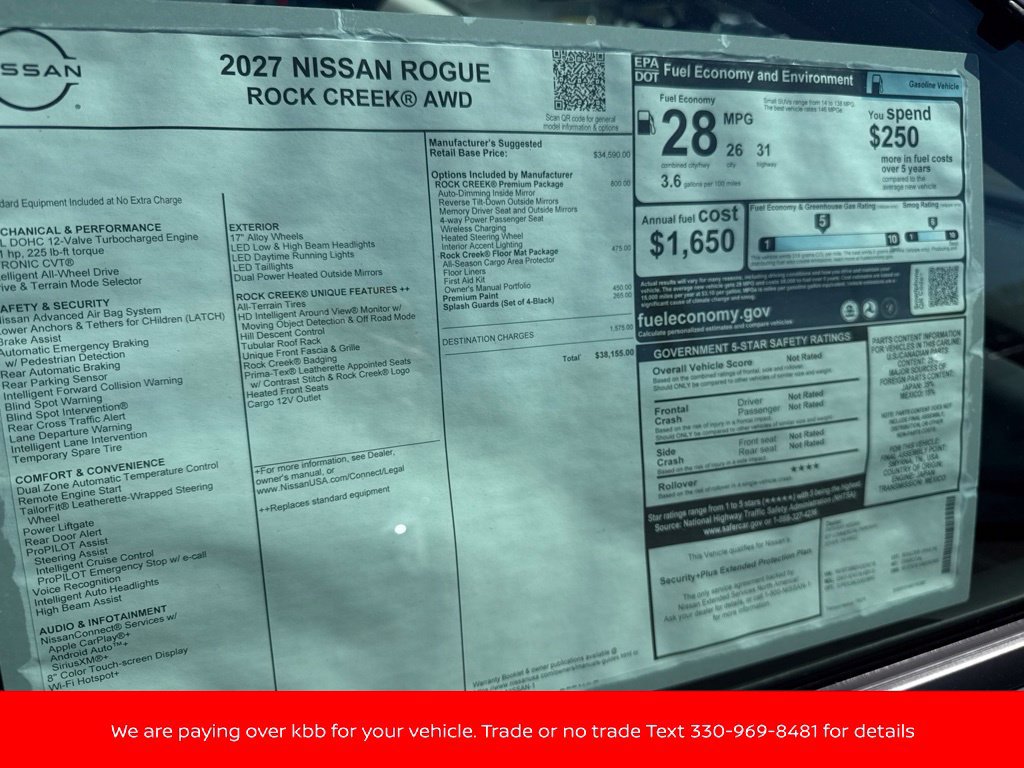 New 2027 Nissan Rogue SV w/ Rock Creek Premium Package AWD/4WD image 47