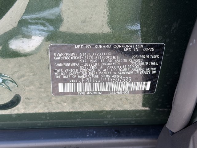 New 2026 Subaru Outback Touring XT AWD/4WD image 26