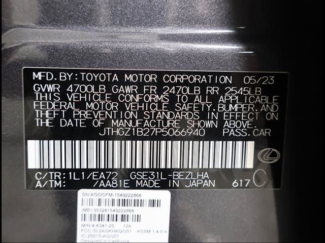 Certified 2023 Lexus IS 350 F Sport RWD image 12