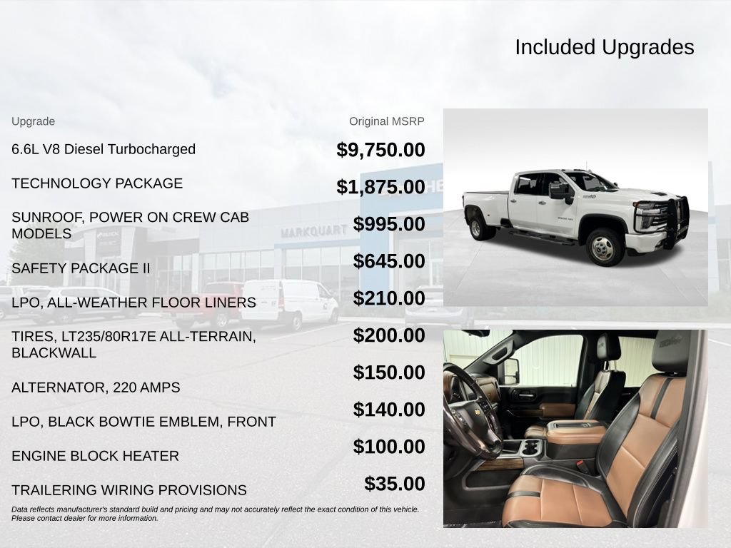 Used 2020 Chevrolet Silverado 3500 High Country w/ Technology Package AWD/4WD image 5