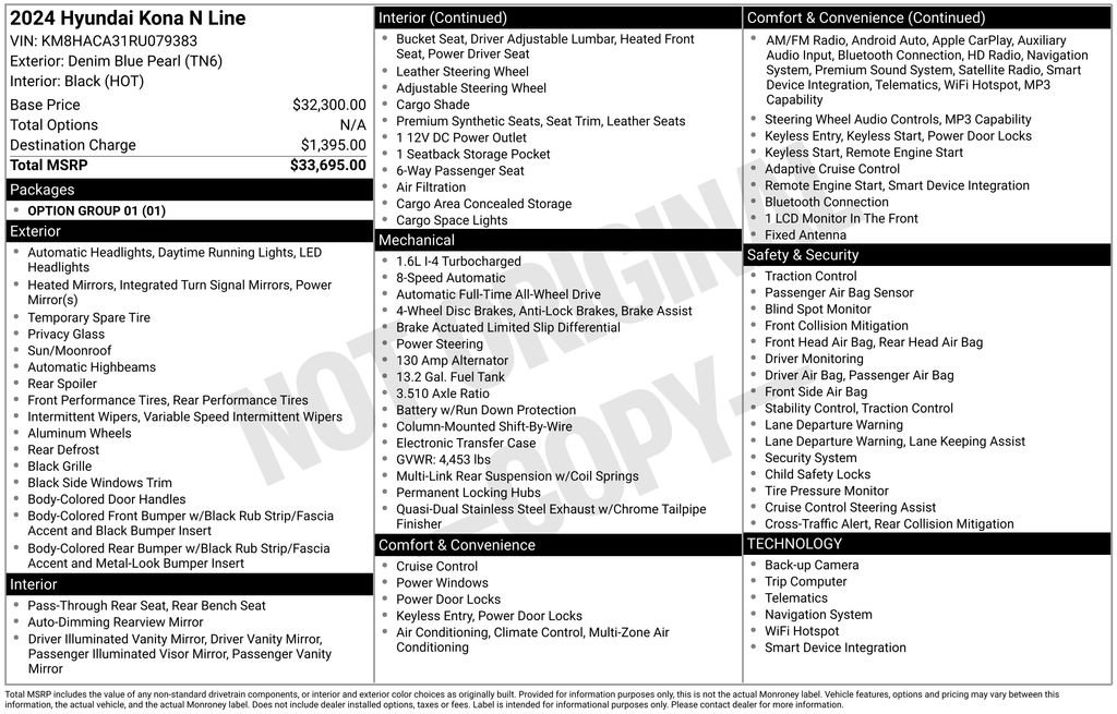 Used 2024 Hyundai Kona N Line image 44