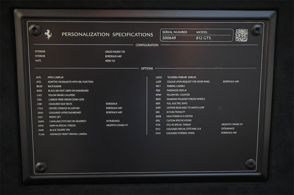Certified 2023 Ferrari 812 GTS image 51
