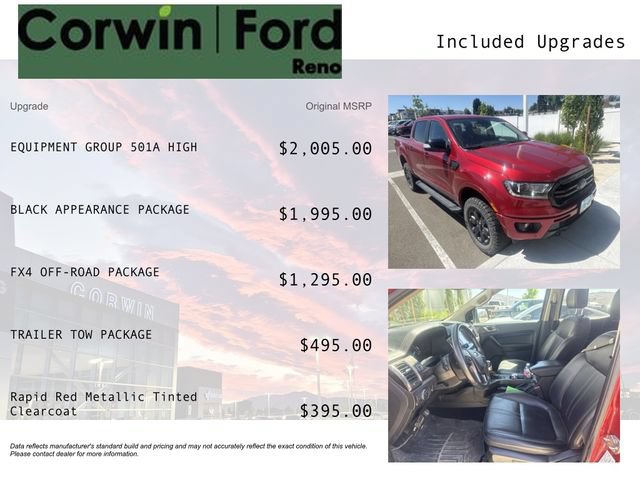 Used 2021 Ford Ranger Lariat w/ Equipment Group 501A High AWD/4WD image 3