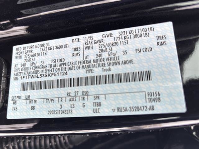 New 2025 Ford F150 Lariat w/ Equipment Group 501A Mid image 19