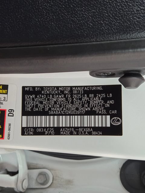 Certified 2024 Lexus ES 300h F Sport w/ Accessory Package (Z1) FWD image 31