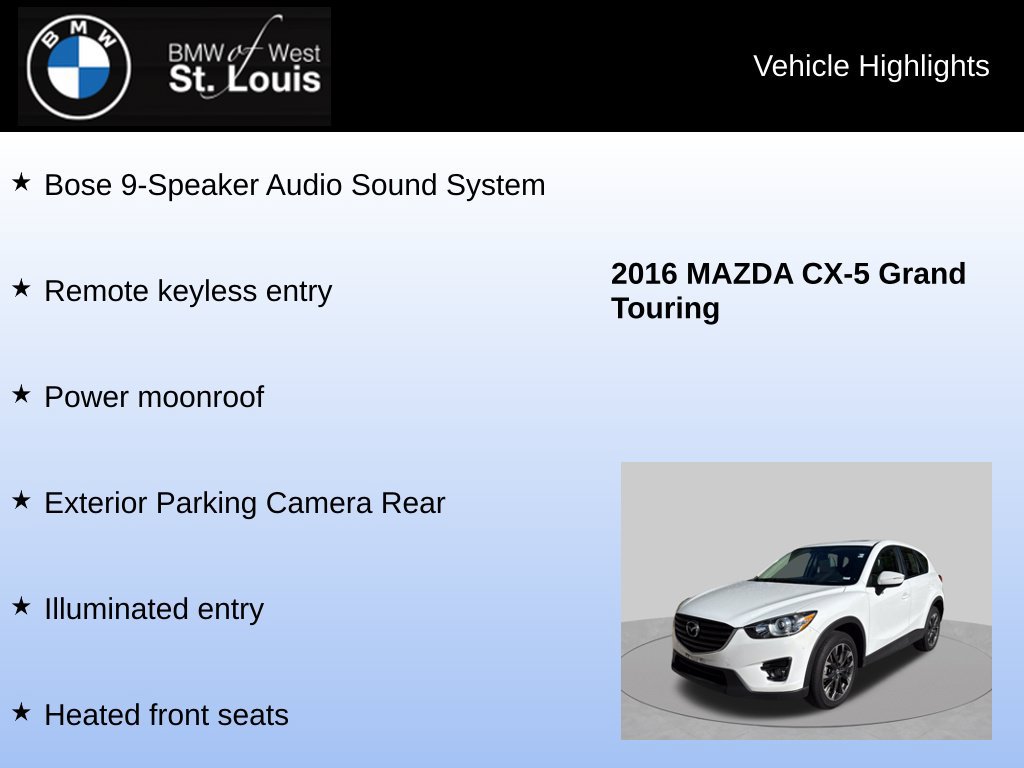 Used 2016 MAZDA CX-5 Grand Touring AWD/4WD image 8