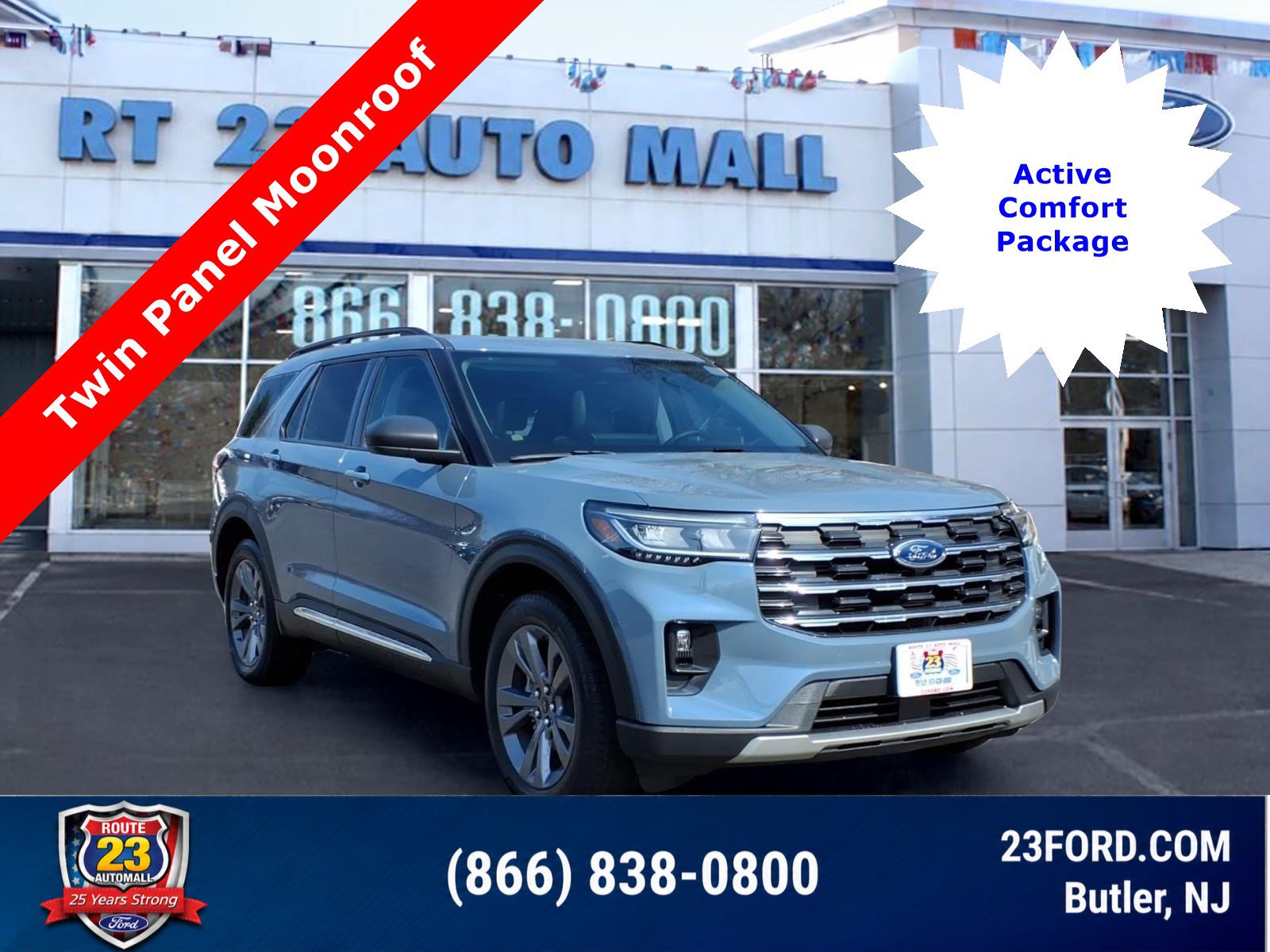 Certified 2025 Ford Explorer Active w/ Active Comfort Package