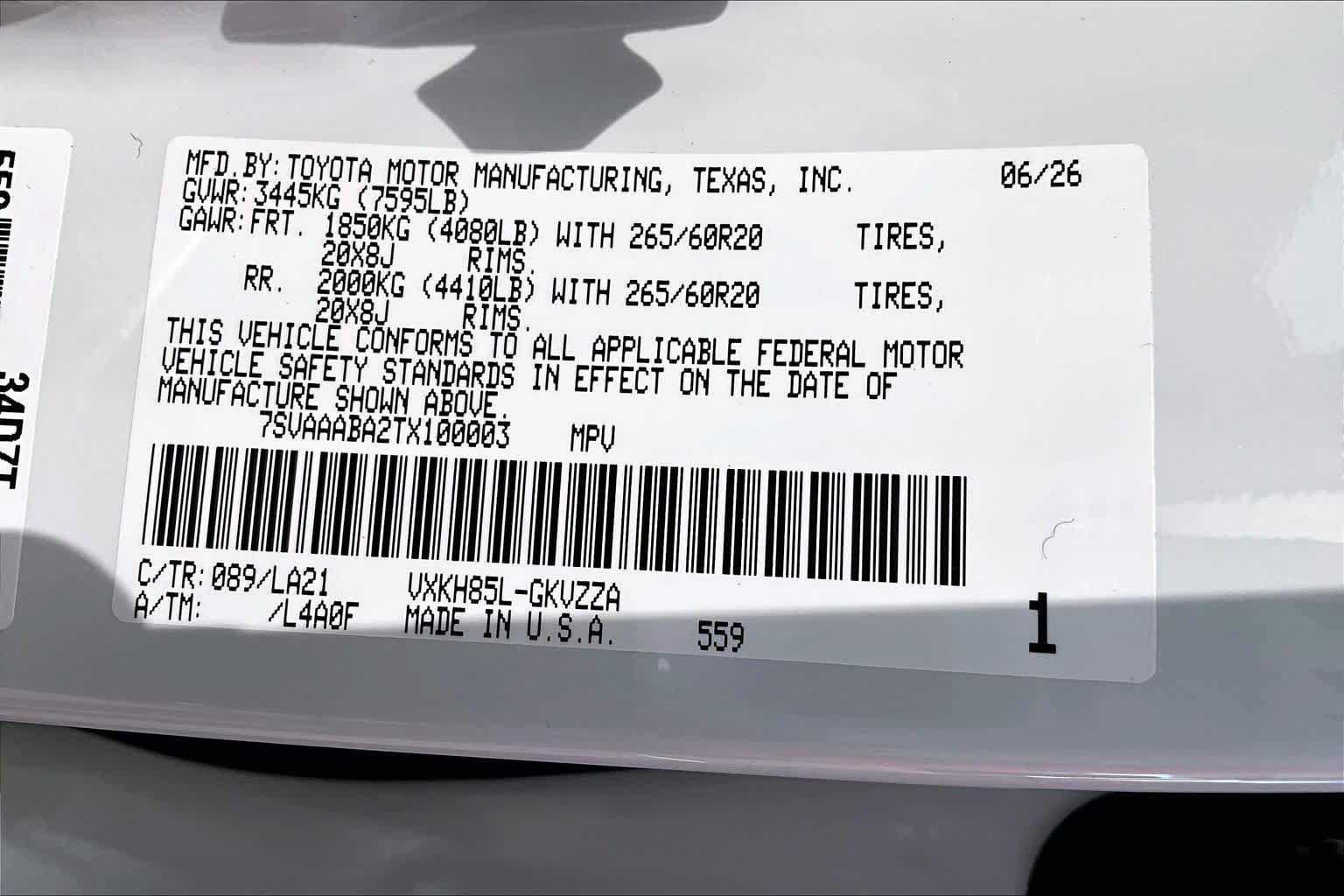 New 2026 Toyota Sequoia Platinum AWD/4WD image 19