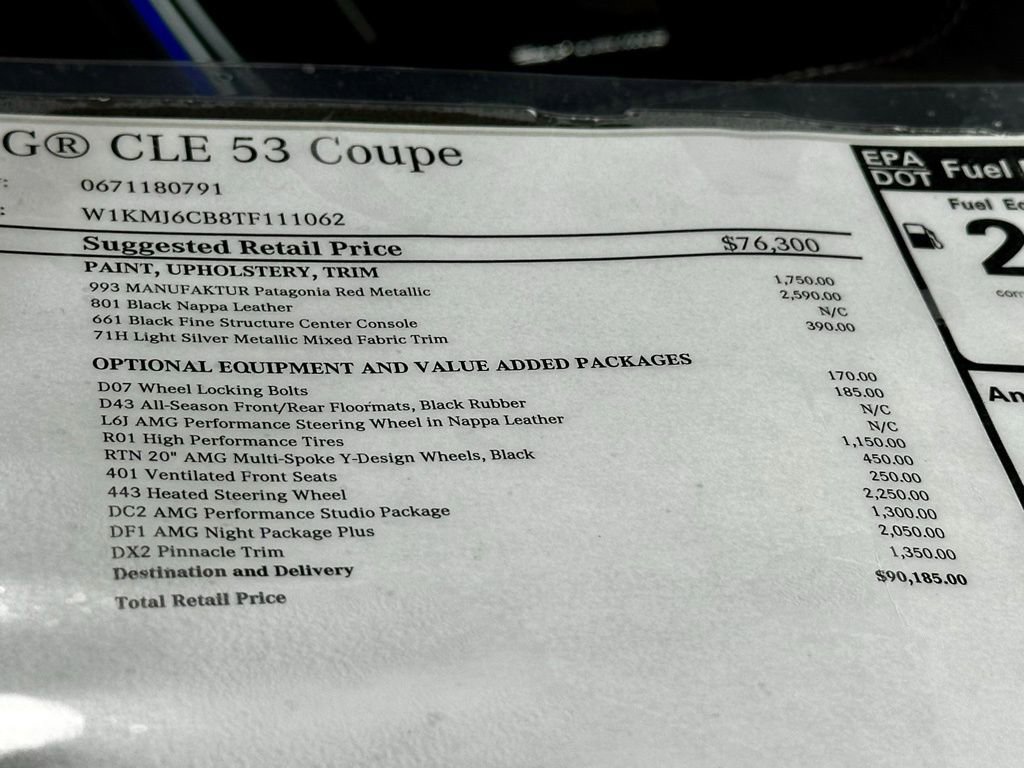 New 2026 Mercedes-Benz CLE 53 AMG 4MATIC Coupe image 19