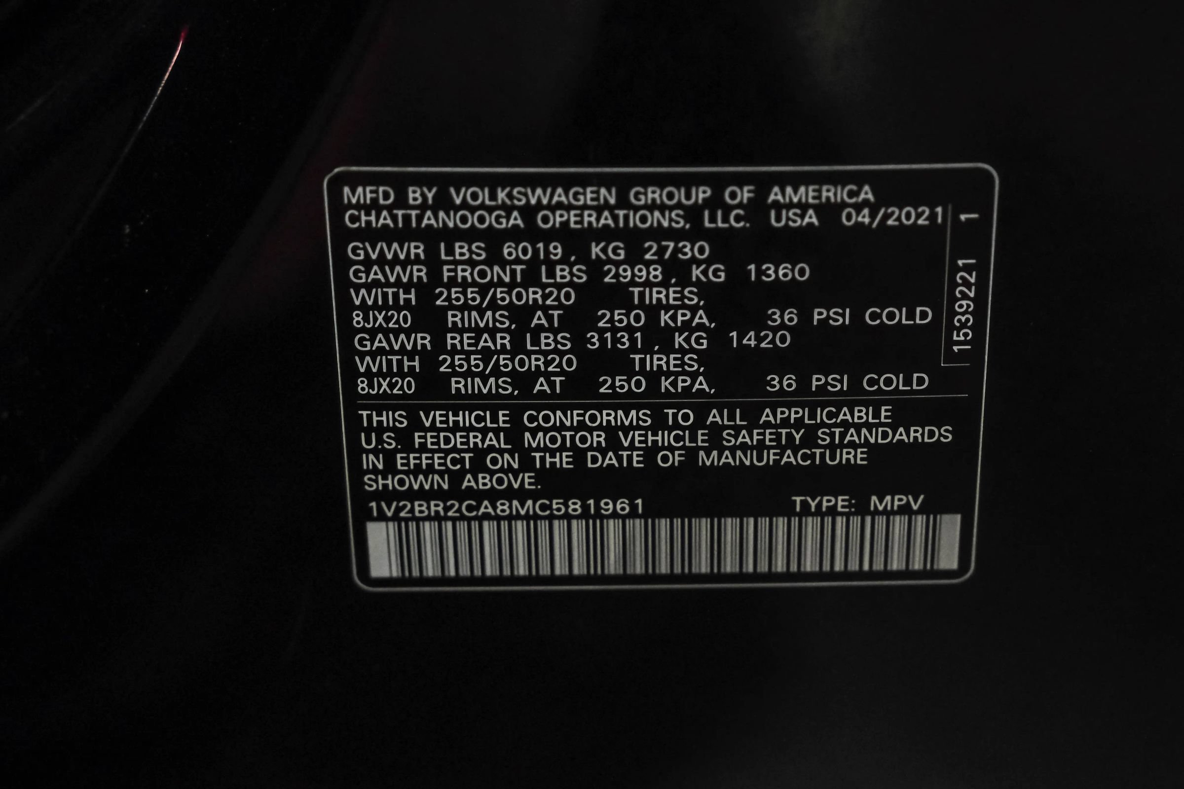 Used 2021 Volkswagen Atlas SEL AWD/4WD image 57