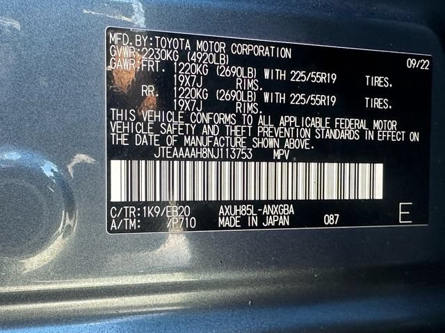 Certified 2022 Toyota Venza XLE AWD/4WD image 35