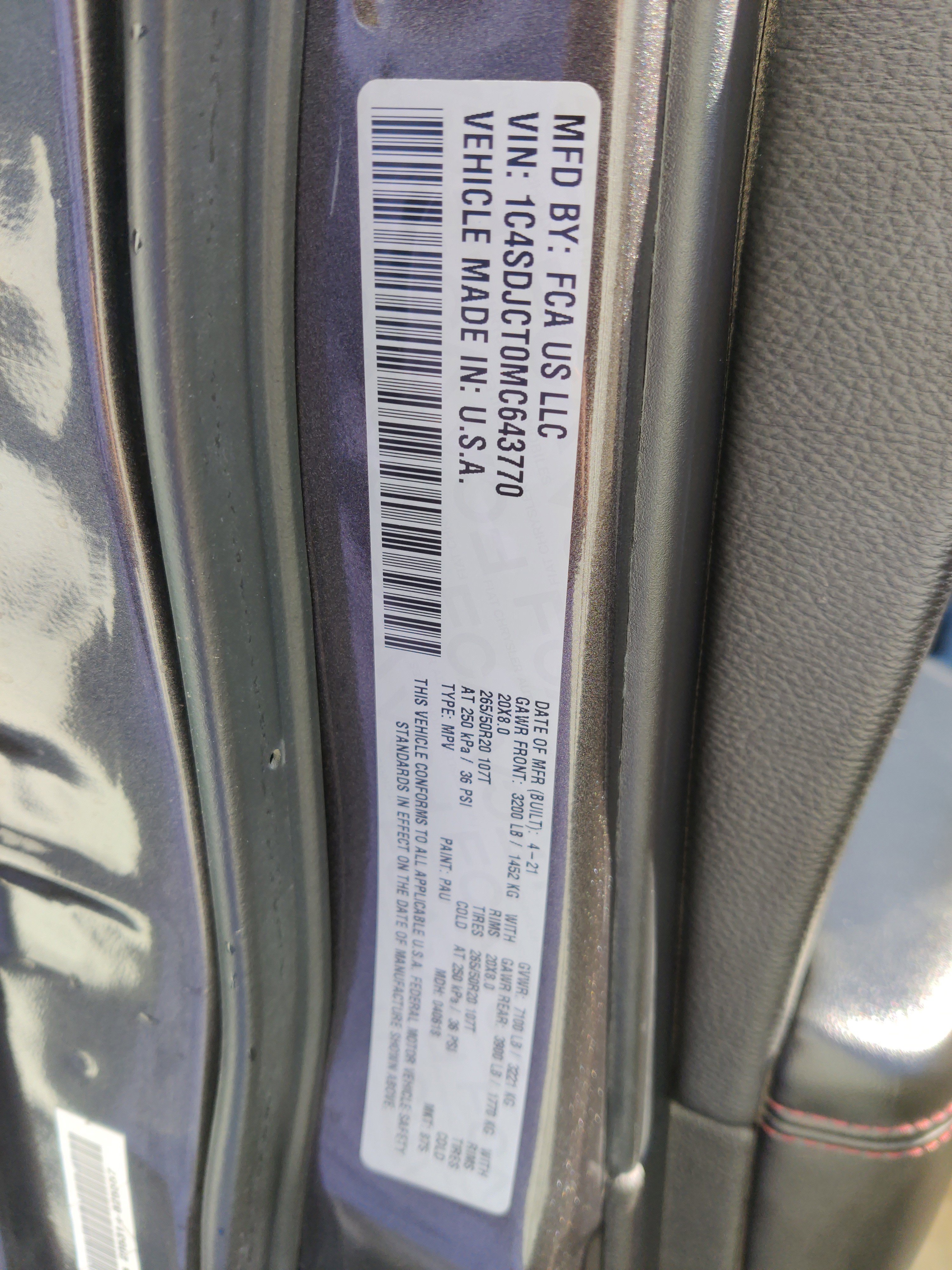 Used 2021 Dodge Durango R/T w/ Blacktop Package image 25