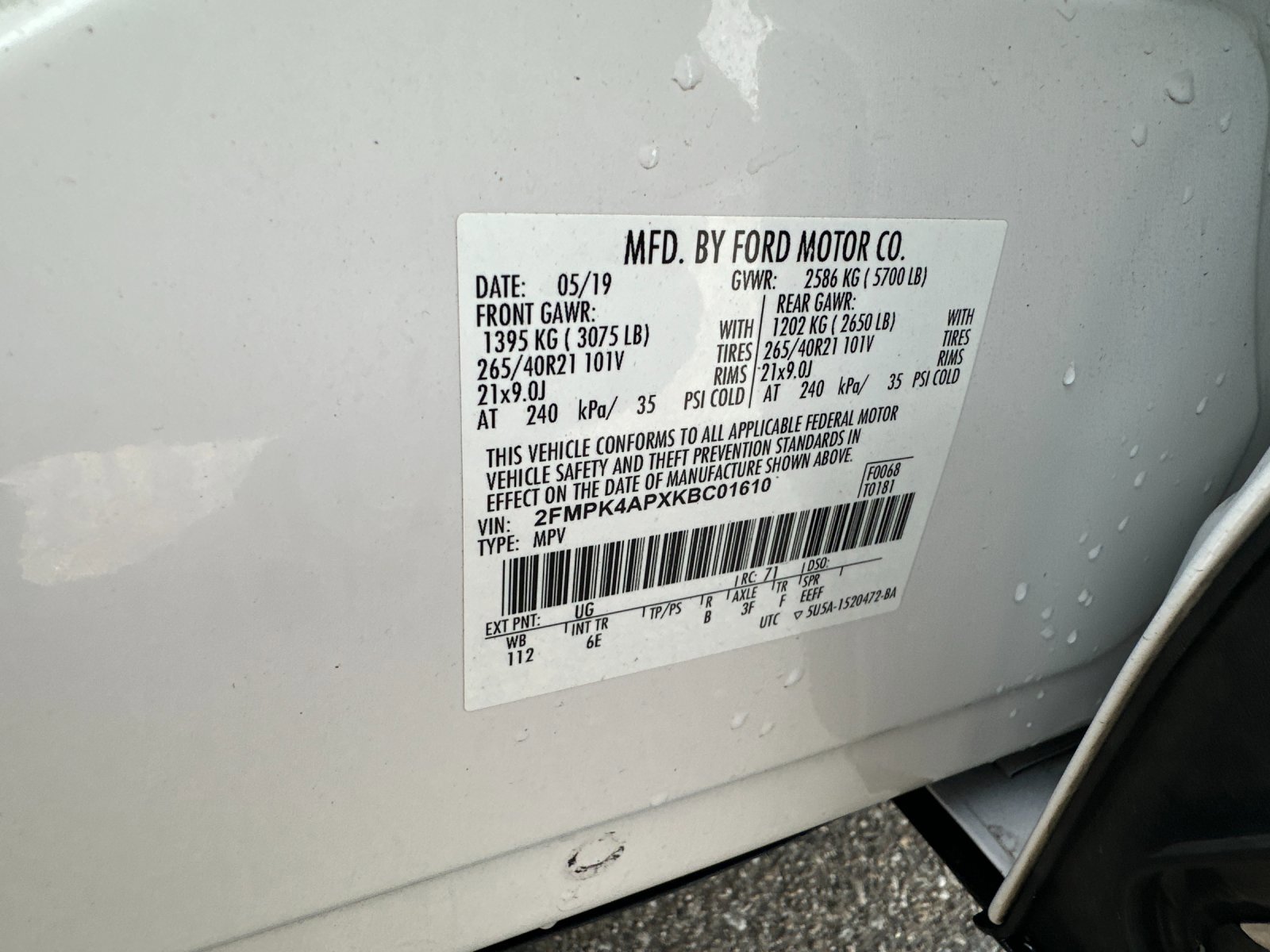 Certified 2019 Ford Edge ST w/ Equipment Group 401A image 29