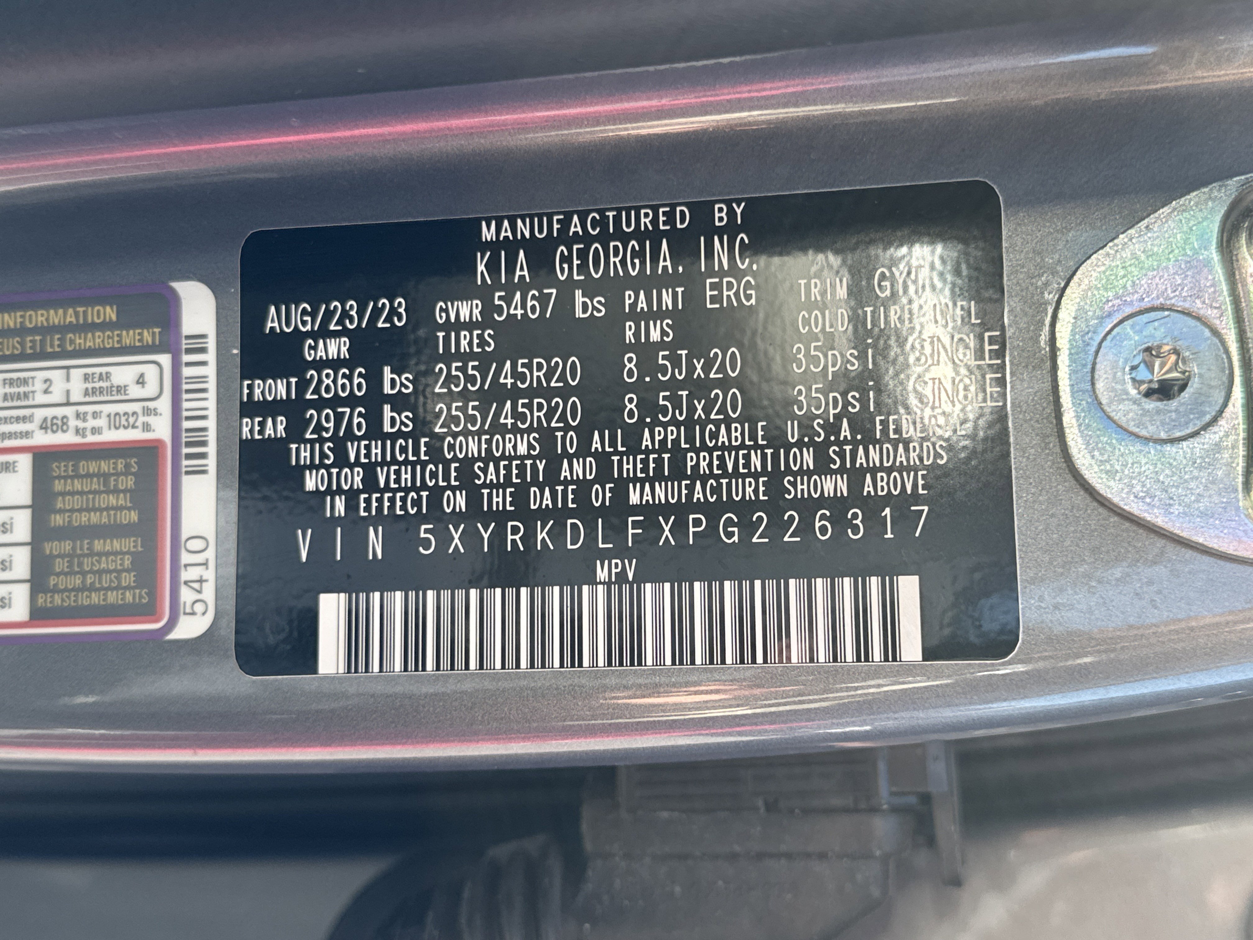 Used 2023 Kia Sorento SX image 39