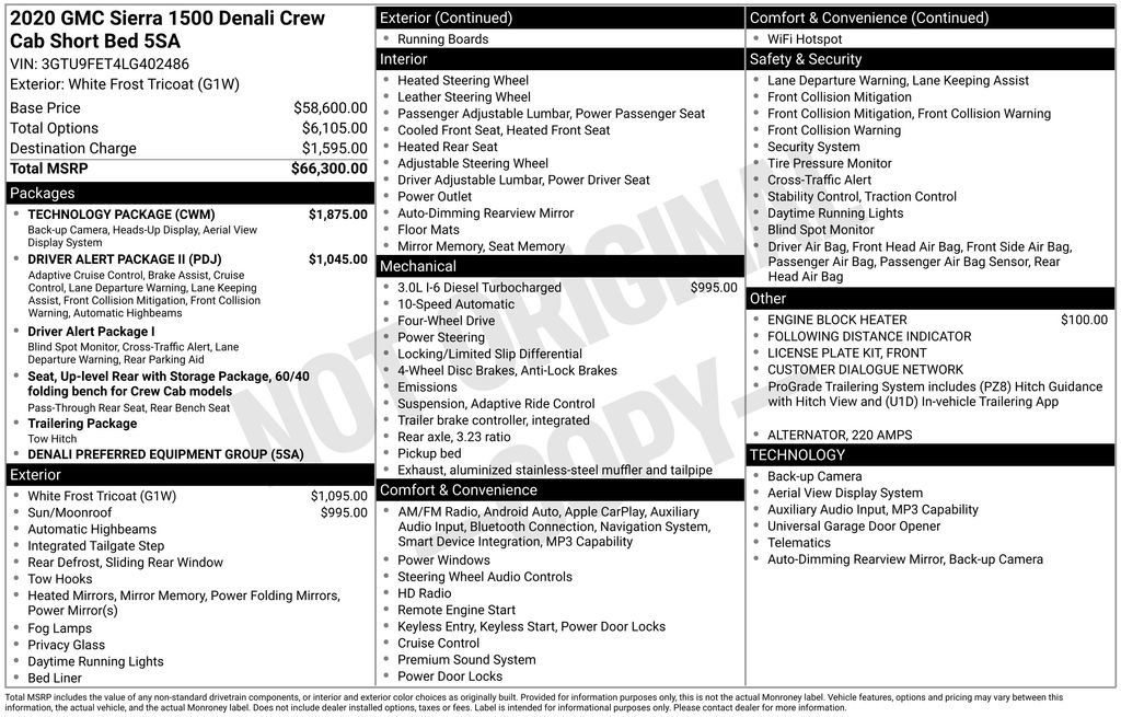 Certified 2020 GMC Sierra 1500 Denali w/ Technology Package AWD/4WD image 43