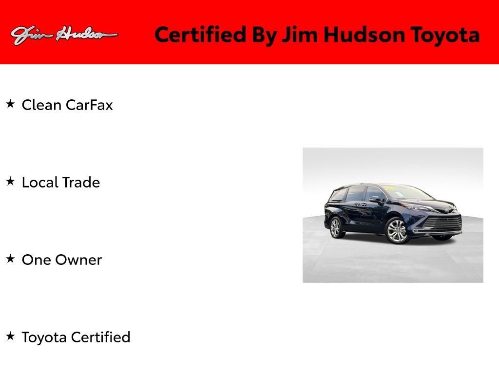 Certified 2024 Toyota Sienna Platinum FWD image 3