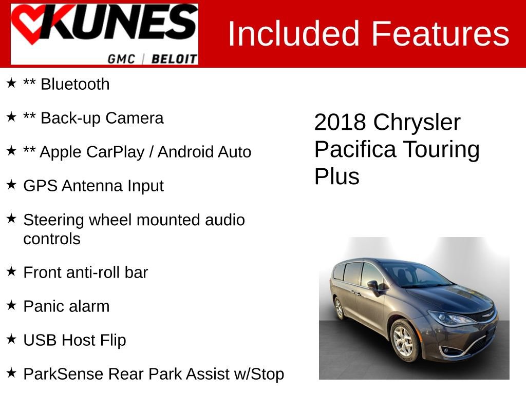 Used 2018 Chrysler Pacifica Touring Plus w/ Tire & Wheel Group FWD video 2