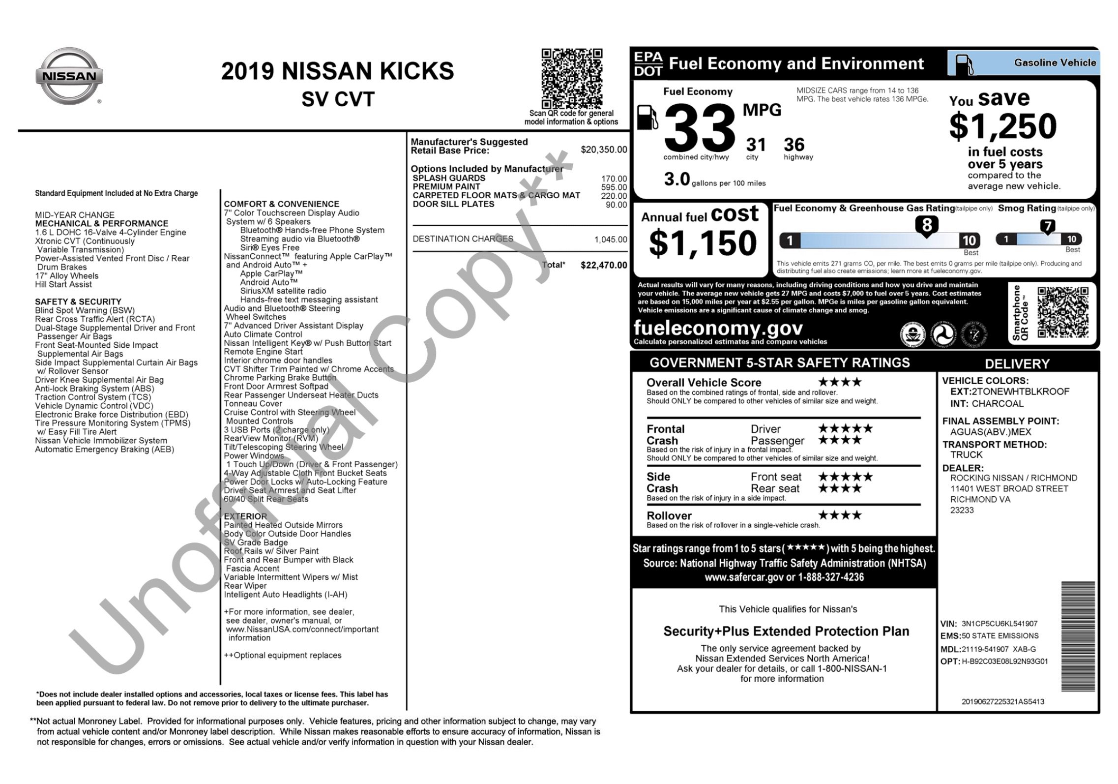 Used 2019 Nissan Kicks SV FWD image 2