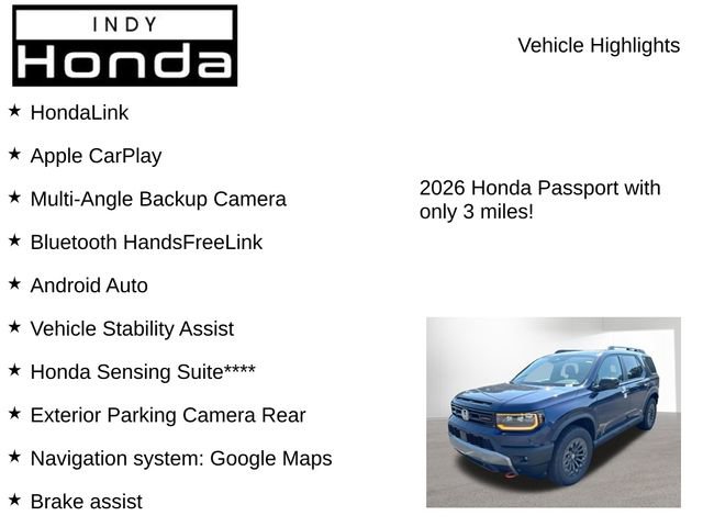 New 2026 Honda Passport TrailSport image 7
